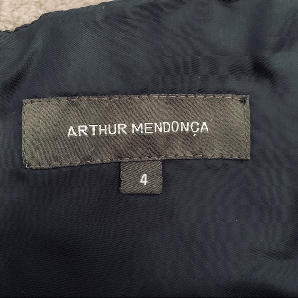 Arthur Mendonca Black Dress Size 4 - Picture 5 of 5